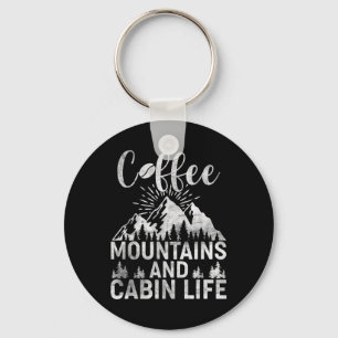 Chaveiro Café Montanhas Cabana Vida Acampamento ao Ar Livre