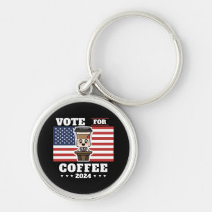 Chaveiro Café para presidente, vote no café