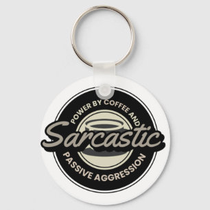 Chaveiro Café Sarcástico Energizado por Café - Presente Div