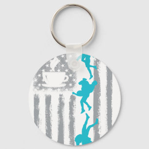 Chaveiro café wrestling - Bandeira dos EUA Vintage EUA para