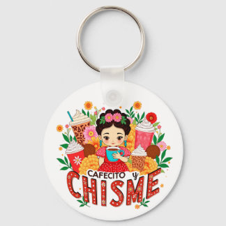 Chaveiro “Cafecito y Chisme” Amante do Café Latina