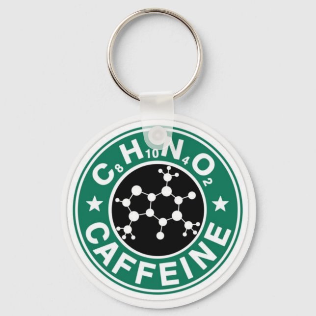 Chaveiro Caffeine Chemistry (Frente)