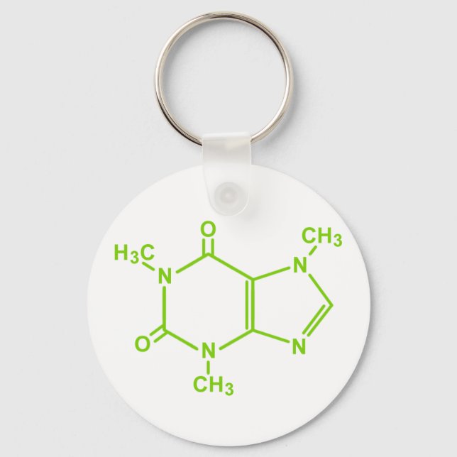 Chaveiro Caffeine Molecule (Frente)