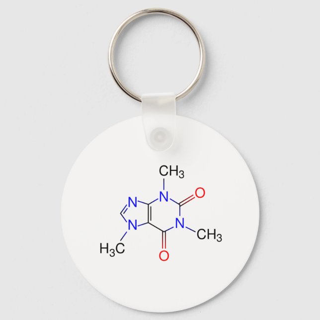Chaveiro Caffeine Molecule (Frente)