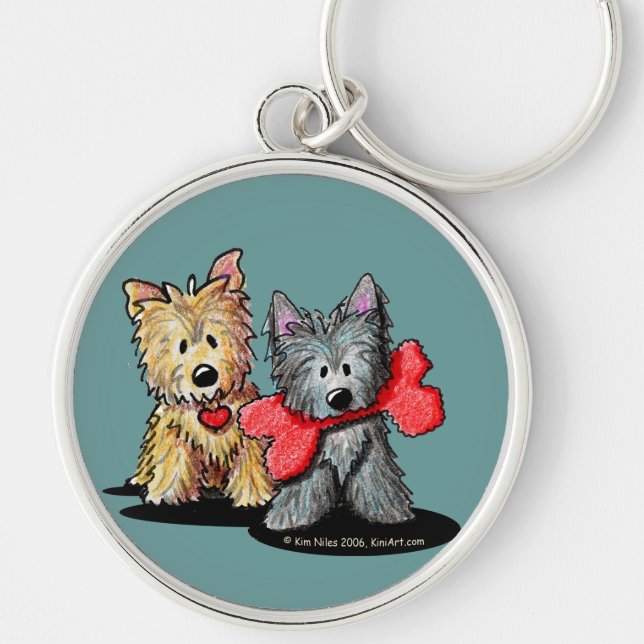 Chaveiro Cairn Terrier Duo (Frente)
