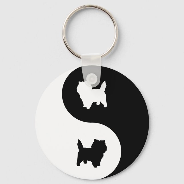 Chaveiro Cairn Terrier Yin Yang (Frente)