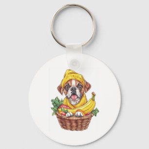 Chaveiro Caixa de Banana Lutadora � Cachorro de Fruta Engra