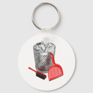 Chaveiro Caixa De Lixo E Dustpan