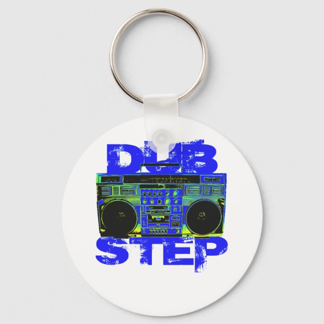 Chaveiro Caixa de Som Azul Dubstep (Frente)
