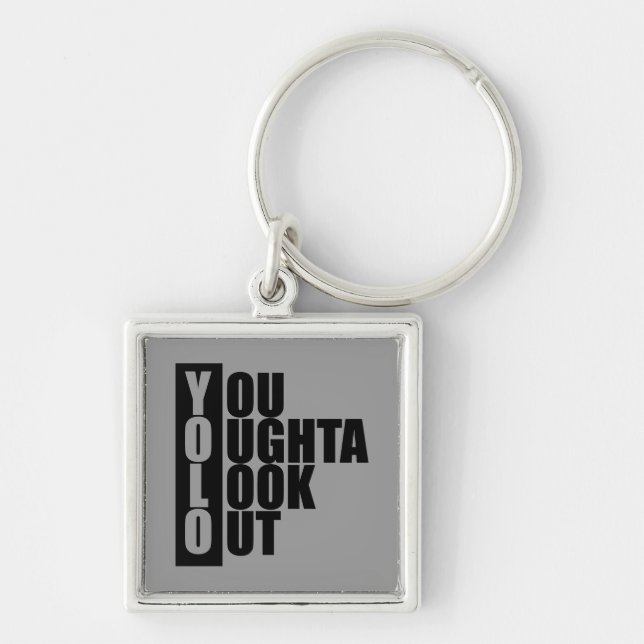 Chaveiro Caixa do vertical de YOLO (Frente)