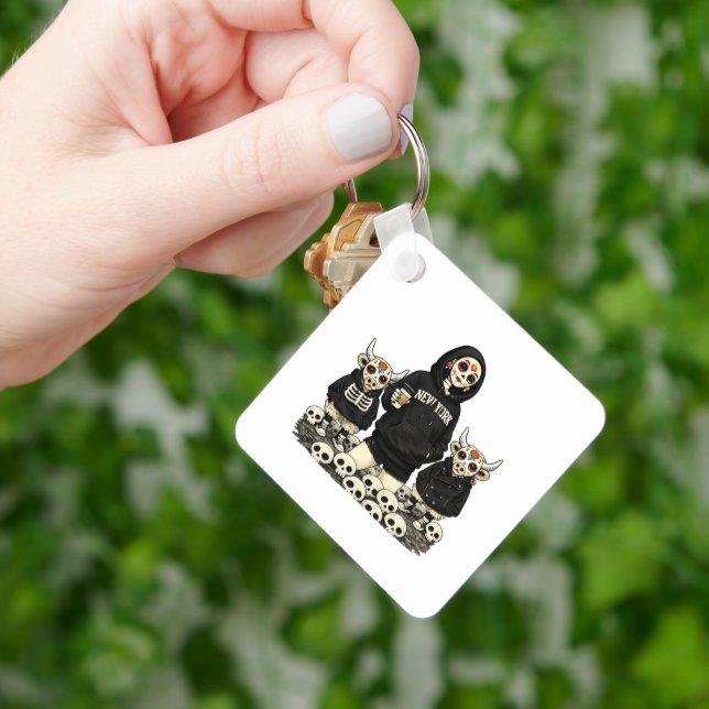 Chaveiro Calavera  and Coo Keychain (Mão)