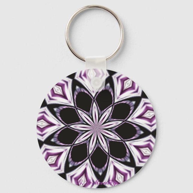 Chaveiro Caleidoscópio Roxo (Frente)
