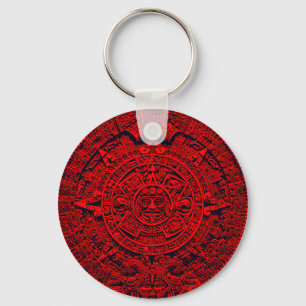 Chaveiro Calendário Aztec - vermelho