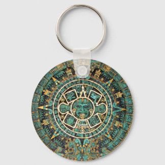 Chaveiro Calendário do Aztec em detalhes