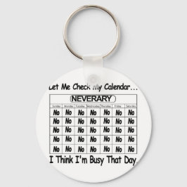 Chaveiro Calendário Neverário Ocupado