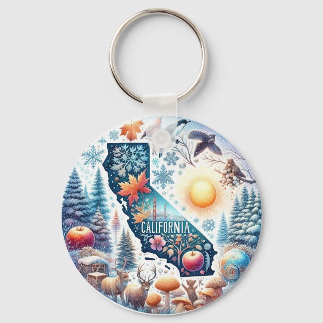 Chaveiro California Nature Winter (Frente)
