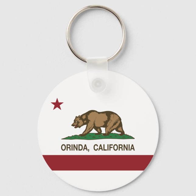 Chaveiro California Republic Flag Orinda (Frente)