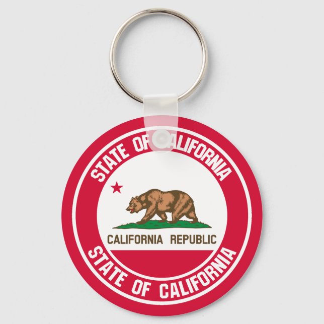 Chaveiro California Round Emblem (Frente)