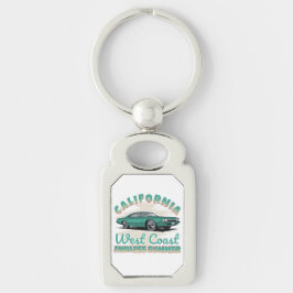 Chaveiro California West Coast Vintage Car Metal 