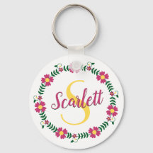 Caligrafia Floral Nome em Letra Cursiva Monogramad