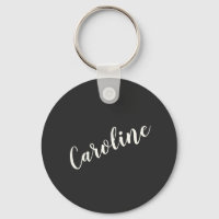 Caligrafia Minimalista Preta Nome Personalizado