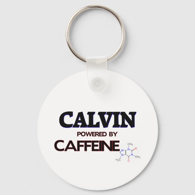 Chaveiro Calvin equipado com cafeína (Frente)