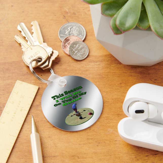 Chaveiro Camadas Engraçadas, Teclado De Botão (Mesa)