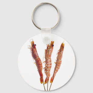 Chaveiro Camarão grelhado do tigre em um skewer