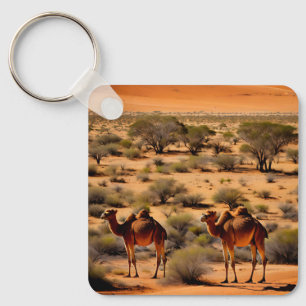 Chaveiro Camelos No Outback Australiano, Keyring