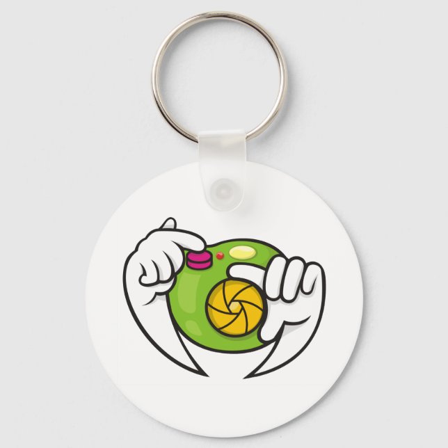 Chaveiro Câmera de desenho animado (Frente)