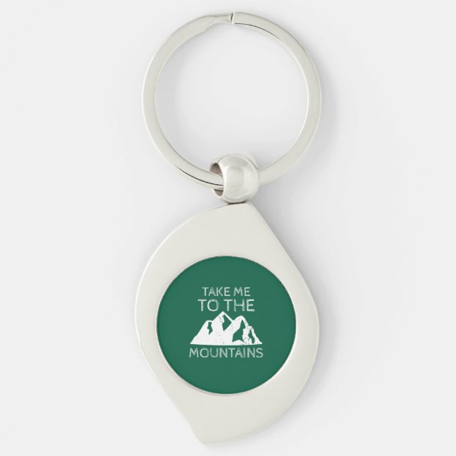 Chaveiro Caminhada - Leve-me para as montanhas (Frente)