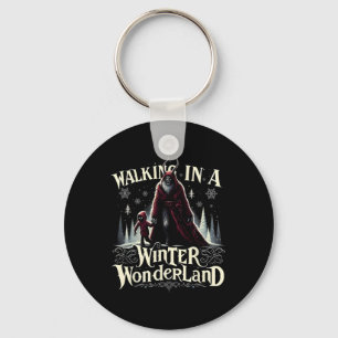 Chaveiro Caminhando Em Um Inverno Krampus Escuro Inverno Ma