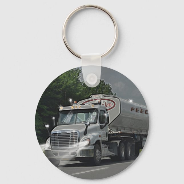 Chaveiro Caminhão-Cisterno de Alimentação cinza para Caminh (Frente)