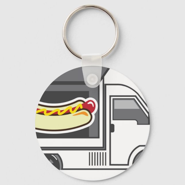 Chaveiro Caminhão de Comida de Catering (Frente)