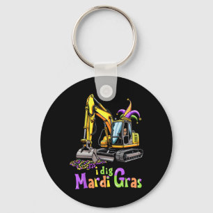 Chaveiro Caminhão de Construção Mardi Gras Veículo Bonito M