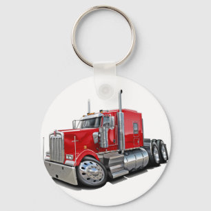 Chaveiro Caminhão do vermelho de Kenworth w900