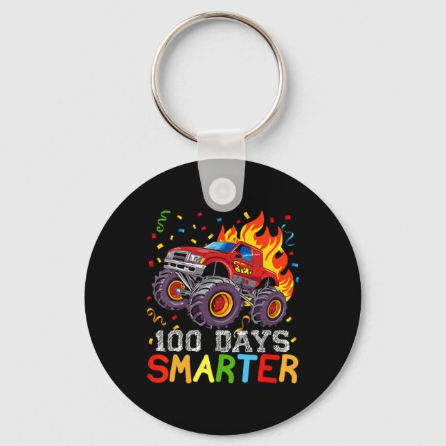 Chaveiro Caminhão Monstro 100 Dias Mais Inteligente 100 Dia (Frente)