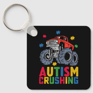 Chaveiro Caminhão Monstro de Conscientização sobre Autismo 