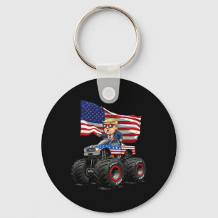 Chaveiro Caminhão Monstro Donad Trump 4 De Julho Bandeira D