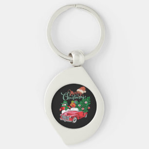 Chaveiro Caminhão Vermelho Picape Árvore de Natal Feliz Nat
