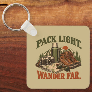 Chaveiro Caminhar Leve Viagem Longe Camisa Vintage Aventura