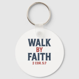 Chaveiro Caminhe pela Fé 2 Cor 5:7 