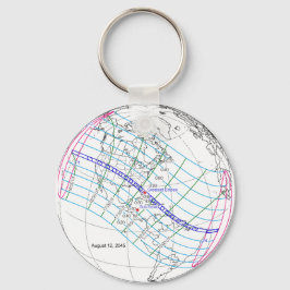 Chaveiro Caminho Global do Eclipse Solar 2045