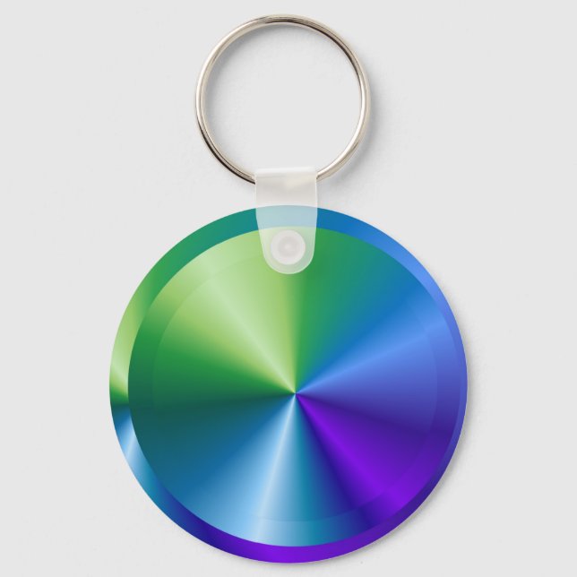 Chaveiro Caminho único metálico: ciclador caminhante (Frente)