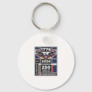 Chaveiro Camisa Águia Vintage 1776 2026 Tipografia Patrióti