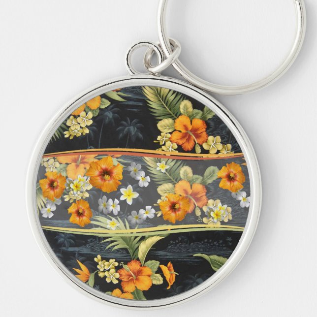 Chaveiro Camisa Aloha Retro e Hibiscus (Frente)