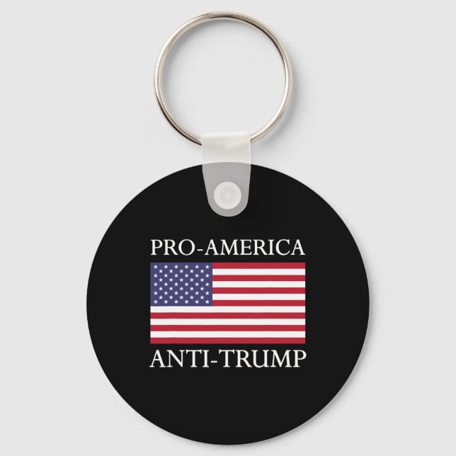 Chaveiro Camisa Anti-Trump - Bandeira Americana Dos Eua Res (Frente)