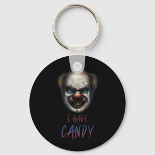Chaveiro Camisa Assustadora de Palhaço de Halloween Tenho D