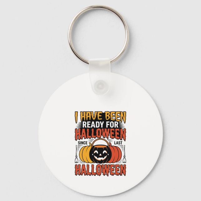Chaveiro Camisa Balde de Doces Pronta para o Halloween Vint (Frente)