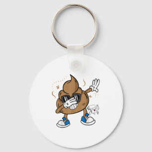 Chaveiro Camisa Bonita de Poop Dabbing - Emoticon Engraçado